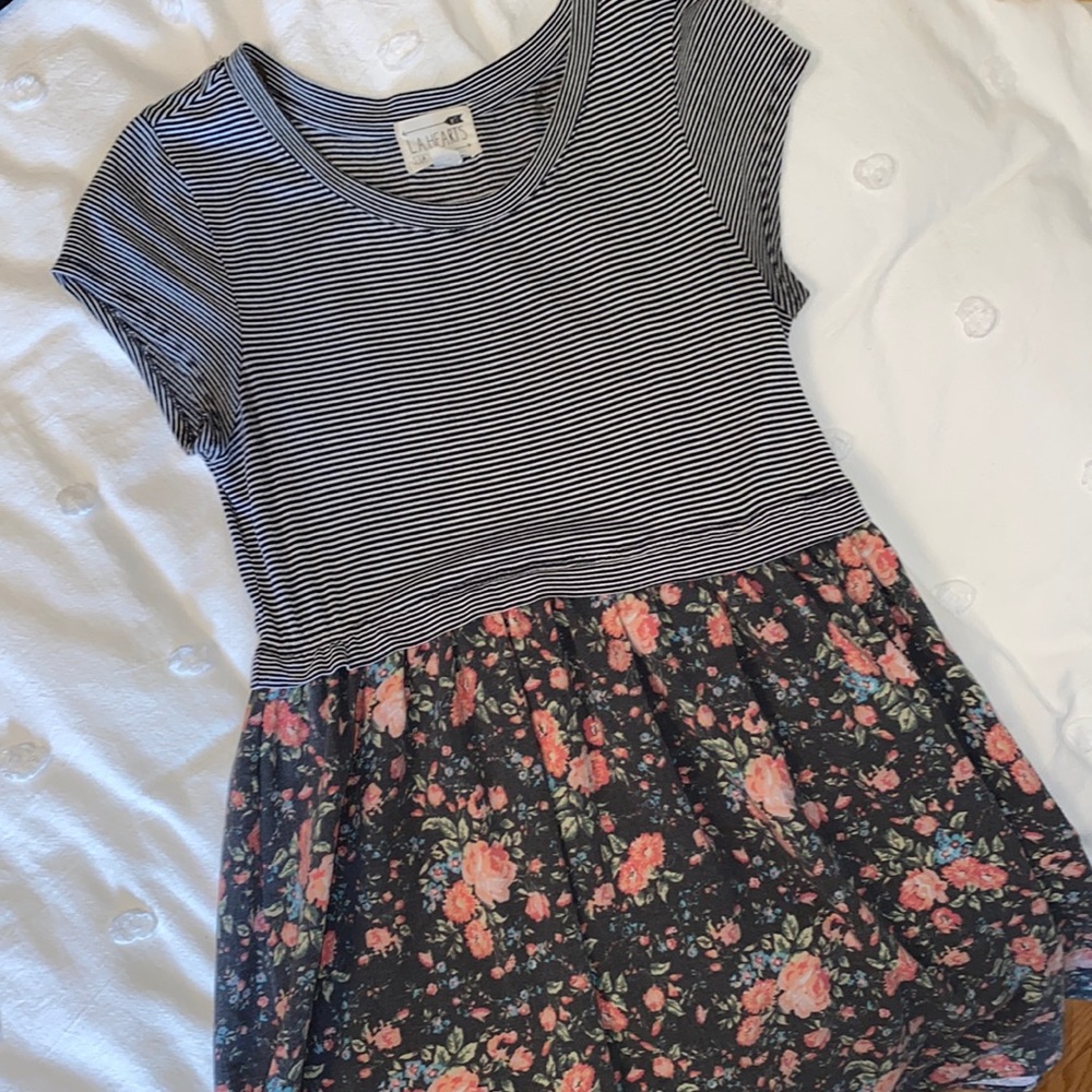 LA Hearts pattern babydoll dress